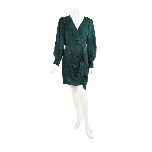 Parker Women's Green Silk Wrap Dress - New - Size 6